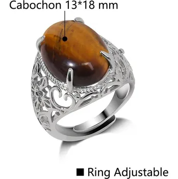 Prsten Nastavitelný prsten | šperky - 37 Tygří oko