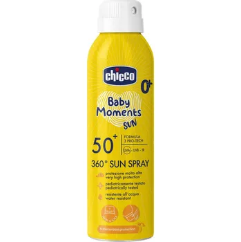 Přípravek na opalování CHICCO Sprej dětský na opalování 360° SPF50+ 150ml