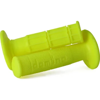 Motodoplněk doMINO řazení (gripy) (GRIPY) OFF ROAD jednosměs ULTRA SOFT (22+25mm, délka 120/123M) bez otvoru žlutá fluorescenční (1150.82.50.06) (doMINO řazení (gripy) (GRIPY) OFF ROAD jednosměs ULTRA SOFT (22+25mm, délka 120/123M) bez otvoru žlutá fluorescenční)