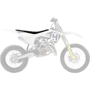 Moto sedlo BLACKBIRD potah sedla HUSQVARNA TC 85 18-23 zebra barva žlutá černá (BLACKBIRD potah sedla HUSQVARNA TC 85 18-23 zebra barva žlutá černá)