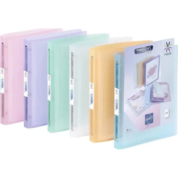 Viquel Pořadač Propysoft Perso A4 + kapsa, 4kr, 2,5 cm, transp. pastel