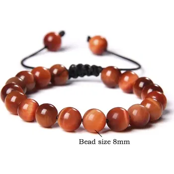 Náramek Náramek tygří oko pro muže | šperky - 9 Sluneční tygří oko