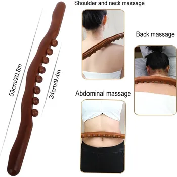 Masážní přístroj Masážní dřevěná tyči na záda a krk | masážní pomůcka - Hůl B