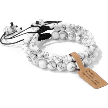 Náramek Indický korálkový náramek nastavitelný | šperky - č.25 Howlit
