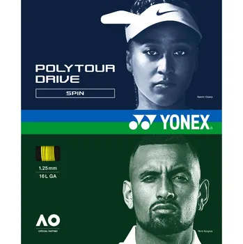 Míčový sport Tenisový výplet Yonex Poly Tour Drive Flash Yellow 125 (12 m)
