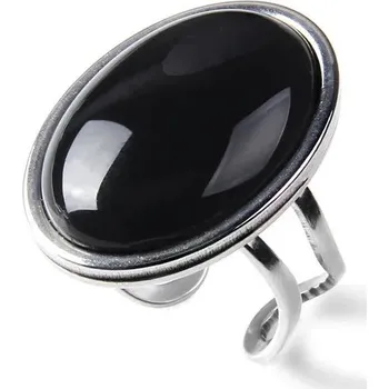 Prsten Nastavitelný prsten | šperky - 9 Achát černý