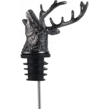 Elegantní jelení zátka na víno a šampaňské | zátka lahve, kuchyňský doplněk - černý typ 2