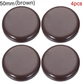 Podložka pod nábytek 4 ks Kluzné podložky pod nábytek proti poškrábání | ochrana podlahy, nábytkové podložky - 50 mm (hnědá)
