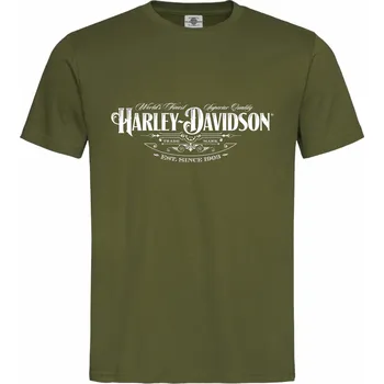 Pánské oblečení Tričko Harley-Davidson est. since 1903 Druh: Pánské, Barva: Khaki, Velikost: XL