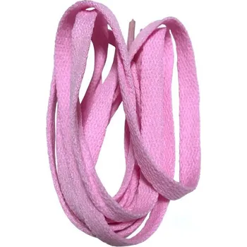 Tkaničky do bot Široké tkaničky do bot, jeden pár - Růžové A, 120 cm