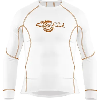 Pánské funkční triko dlouhý rukáv bílá/rezavá Bamboo Ultra - Hnědá / M