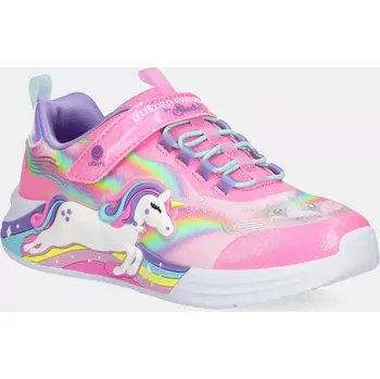 Dívčí obuv Sneakers boty Skechers UNICORN CHASER růžová barva, 302298L 30X, EUR 28.5