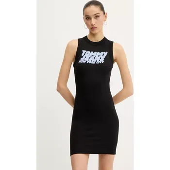 Dámské šaty Šaty Tommy Jeans DW0DW21351 černá 99X, vel. M