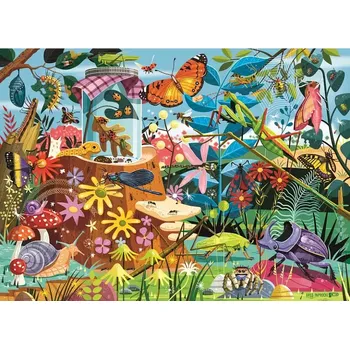 Puzzle RAVENSBURGER Puzzle Zahradní dobrodružství s broučky 60 dílků