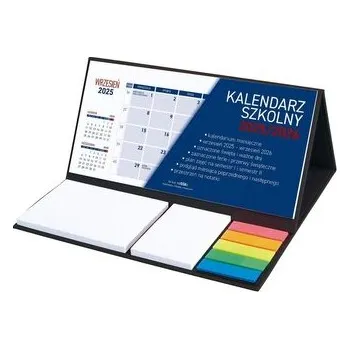 Kalendář Kalendarz 2025/26 szkolny z notesem czarny