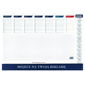 Kalendář Kalendarz 2026 biuwar mały z listwą