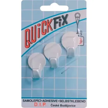 Věšák háček QUICK FIX typ 7 bílá sd