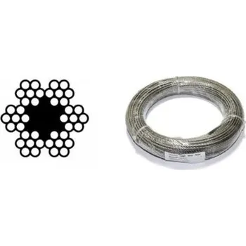 Lano Ocelové lano DIN 3055 (6x7) 3,0x50m varianta Balení 50 m