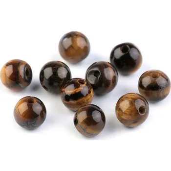 Korálek Tygří oko, minerální korálky Ø6 mm Varianta: tygří oko, Balení: 10 ks