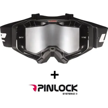 Motocyklové brýle LS2 Helmets LS2 AURA PRO GOGGLE BLACK WITH IRIDIUM VISOR