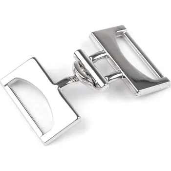 Kovové zapínání šíře 21 mm, barva 1 nikl