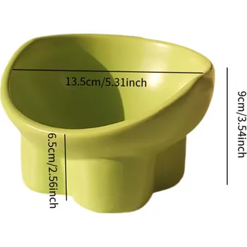 Miska pro psa Zvednutá šikmá miska pro kočky a psy | miska pro zvířata, ergonomická miska - zelená-691