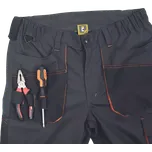 Krátké pracovní kalhoty EMERTON STRETCH šedá-oranžová, vel. 52