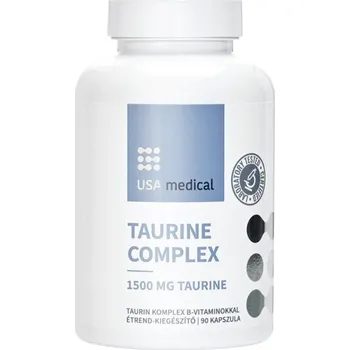 Fitness strava USA medical Taurine Complex 1500 mg 90 kapslí