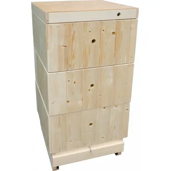 Včelí úl nástavkový - sestava 39x24 palubková zateplená 2 cm s rámky