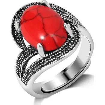 Prsten Nastavitelný prsten | šperky - 42 Červený howlit