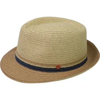 Klobouk Béžový letní klobouk Trilby s béžovou krempou - Mayser Troy Velikost: 61 cm (XL)