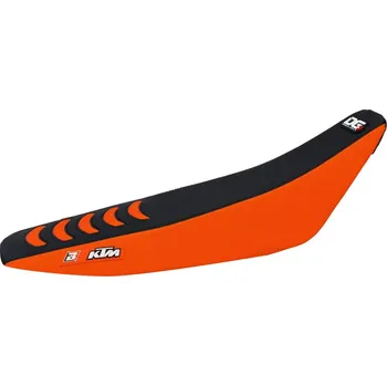 Moto sedlo BLACKBIRD potah sedla KTM SX/SXF 07-10, EXC/EXCF 08-11 doUBLE GRIP3 barva černá oranžová (BLACKBIRD potah sedla KTM SX/SXF 07-10, EXC/EXCF 08-11 doUBLE GRIP3 barva černá oranžová)