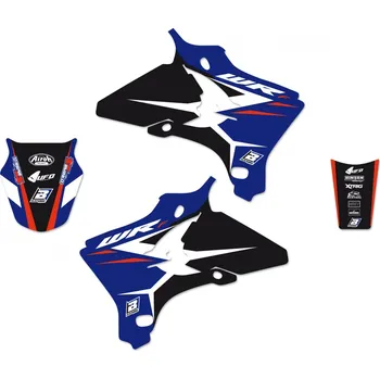 Osvětlení pro motocykl BLACKBIRD sada samolepek (dýhy) YAMAHA WR 250F 05-06, WR 450F 05-06 DREAM 4 barva světle modrá černá (BLACKBIRD sada samolepek (dýhy) YAMAHA WR 250F 05-06, WR 450F 05-06 DREAM 4 barva světle modrá černá)