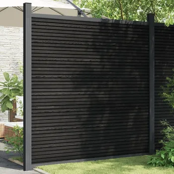 Plot vidaXL Plotový dílec WPC 180 x 105 cm šedý
