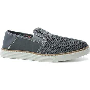 Pánské polobotky RIEKER B2267-45 grey, pánské mokasíny vel.45