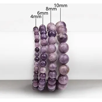 Náramek Korálkový náramek pro muže i ženy | šperky1 ks - 7 Fialová slída , 6 mm , 23 cm