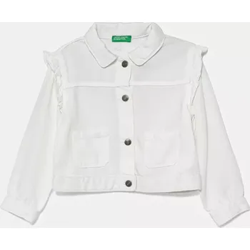 Chlapecká bunda Dětská bunda United Colors of Benetton bílá barva, 21AQGN03Q 21AQGN03Q.P.Seasonal 00X, vel. 82