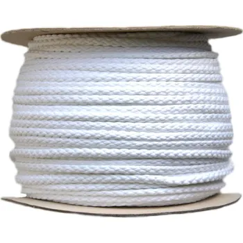 Příze Oděvní šňůra PES Ø6 mm ČESKÝ VÝROBEK, barva Bílá (0003)