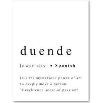 Obraz Motivační obraz se španělským citátem na plátně | Moderní dekorace, Umělecký tisk - 7PB100 , 42x60 cm Bez rámu