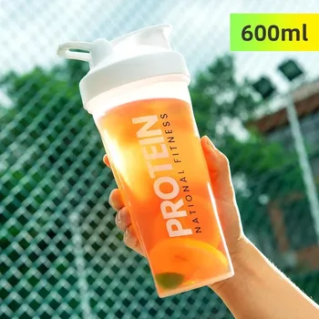 Shaker Gianxi shaker na protein | sportovní láhev - Bílá 600ml