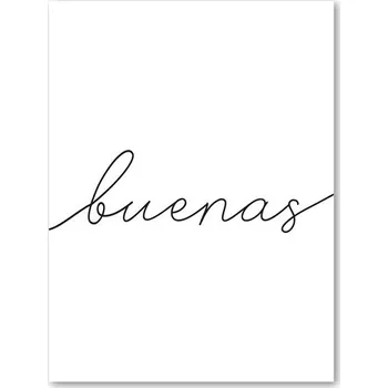 Obraz Motivační obraz se španělským citátem na plátně | Moderní dekorace, Umělecký tisk - 7PB90 , A3 30x42 cm Bez rámu