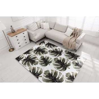 Koberec Pratelný koberec Romi - monstera - zelený Rozměr koberce: 120x170 cm
