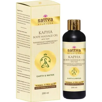 Masážní přípravek Hřejivý a energizující masážní olej s tulsi 200 ml - SATTVA (AYURVEDA)