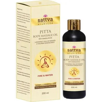 Zklidňující masážní olej se santalovým dřevem 200 ml - SATTVA