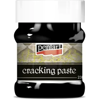 Speciální výtvarná barva Pentart Krakelovací pasta PENTART 230 ml ČERNÁ