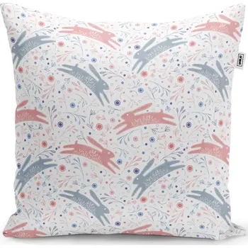 Polštář Dekorační polštář Folklórní zajíčci - Sablio - 50x50 cm