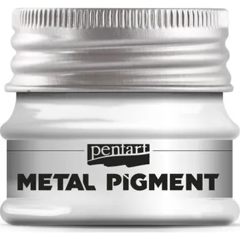 Speciální výtvarná barva Pentart Pigment metalický PENTART min. 8 g ZÁŘIVÁ STŘÍBRNÁ
