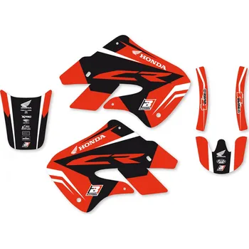 Samolepicí dekorace na vozidlo BLACKBIRD sada samolepek (dýhy) HONDA CR 125R 98-99, CR 250R 97-99 DREAM 4 barva červená černá (BLACKBIRD sada samolepek (dýhy) HONDA CR 125R 98-99, CR 250R 97-99 DREAM 4 barva červená černá)