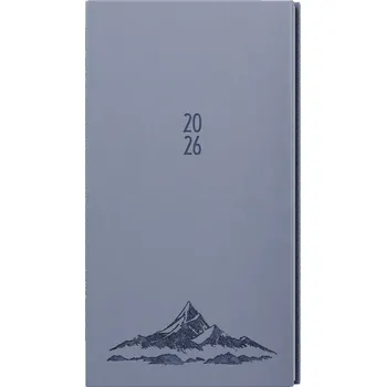 Diář Baloušek Jakub - Vivella s ražbou - holubí šeď - Hory