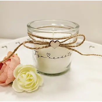 Svíčka Dárková svíčka pro tým nevěsty - krémová